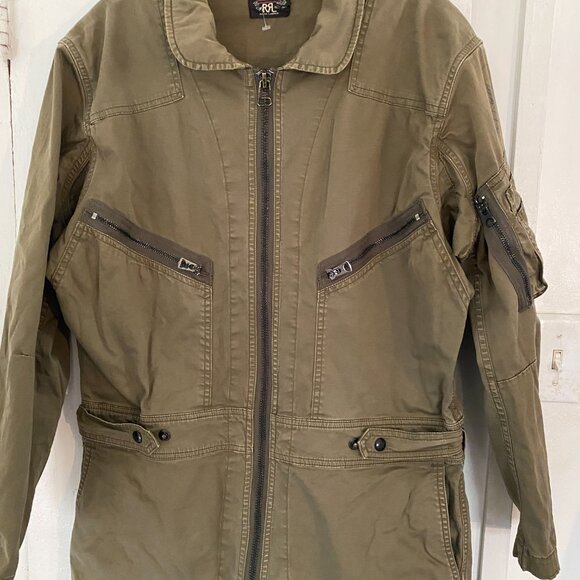 RRL Double RL Ralph Lauren Military Style Flight Suit Jumpsuit - Picture 2 of 8